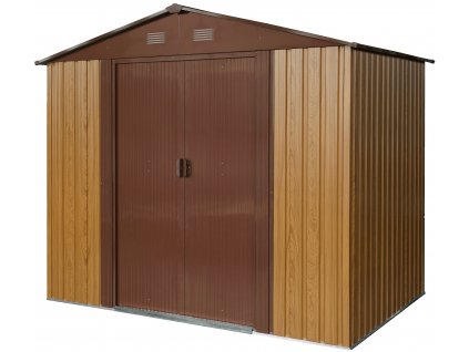 Zahradní domek BestBerg ZDB-4D / 4,1 m² / 236 x 174 x 206 cm / červené dřevo/hnědá