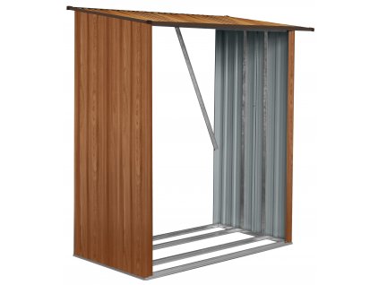 Zahradní dřevník EmaHome D-1D / 1,5 m² / 163 x 89 x 154 cm / červené dřevo
