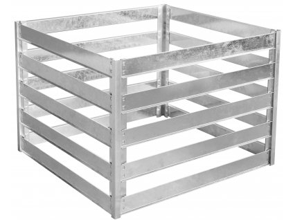 Zahradní kompostér EmaHome KKB-1 / ocel / 0,86 m² / stříbrná