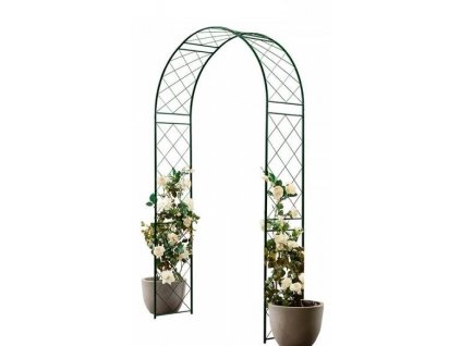 Zahradní květinový oblouk Arcade / 2,4 m / kov / zelená