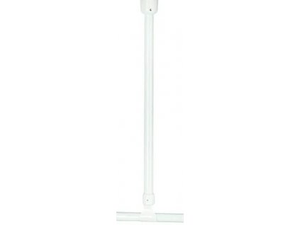 Koupelnový držák na strop / 55 cm / hliník / bílá