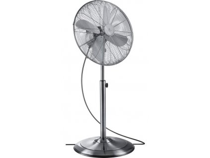 Stojanový ventilátor Kesser / 3 rychlosti / Ø 40 cm / 60 W / kov / stříbrná