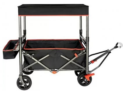 Skládací ruční vozík X-Plore / přepravní vozík / nosnost 60 kg / kov / černá