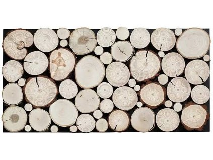 Dřevěný panel / 2 ks / 38 x 76 x 3,3 cm / 2 kusy / 0,58 m² / pravé dřevo / přírodní