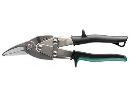 Vystřihovací nůžky pro pravé střihy / 240 mm / ocel / zelená