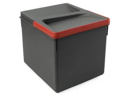 Recyklační odpadkový koš Emuca 8197523 / 1 x 12 l / plast / antracitová šedá