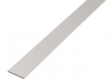 Plochý profil Elox ALU / 15 x 2 mm / 1 m / stříbrná