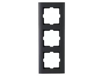Krycí rámeček pro zásuvku / vypínač / podomítkový / plast / antracit