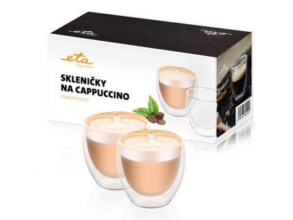 Skleničky na cappuccino ETA 4181 91010 / 2 x 250 ml / borosilikátové sklo