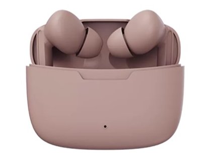 Bezdrátová sluchátka Denver TWE-47DR / Bluetooth 5.0 / dosah 10 m / 200 mAh / růžová