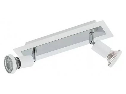 Stropní bodové LED svítidlo Eglo Sarria / GU10 / 9 W / 345 lm / IP20 / chrom/bílá