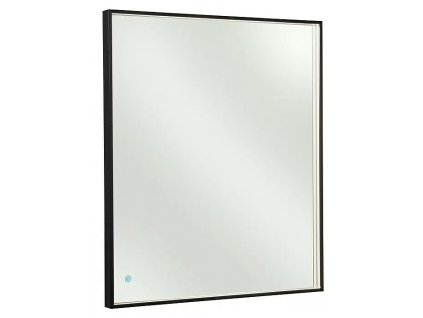 Nástěnné LED zrcadlo / 50 x 80 cm / 31 W / 3100 lm / neutrální bílá / sklo / hliník / černá