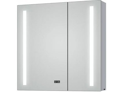 LED zrcadlová skříňka Aluminio Sun / hliník / IP44 / stříbrná