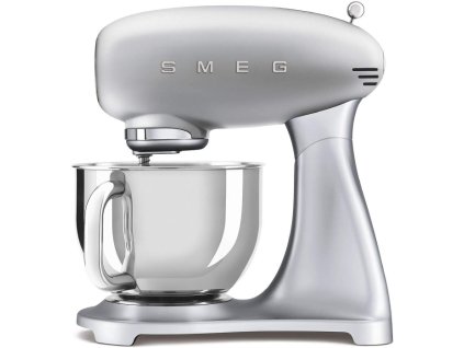 Kuchyňský robot Smeg 50's style SMF02SVEU / 800 W / 4,8 l / stříbrná