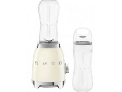 Stolní smoothie mixér Smeg 50's style PBF01CREU / 300 W / 2 x 600 ml / krémová