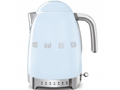 Rychlovarná konvice Smeg 50's style KLF04PBEU / regulace teploty / 1,7 l / 2400 W / pastelově modrá