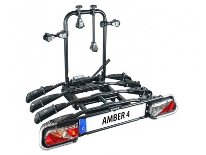 Nosič kol Eufab Amber 4 / 4 kola / nosnost 60 kg / pro tažné zařízení / černá