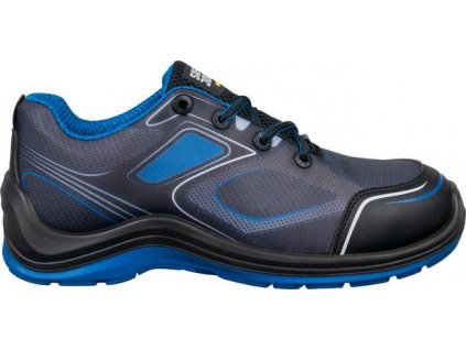 Nízká bezpečnostní pracovní obuv Safety Jogger Flow Low S1P / vel. 48 / textil / odolnost pro perforaci / černá/modrá