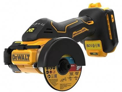 Aku rozbrušovací pila Dewalt XR DCS438N-XJ / 18 V / bez akumulátoru / M10 / bezkartáčový motor / LED světlo / 20000 ot./min. / černá/žlutá