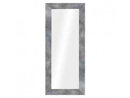 Zrcadlo v rámu / 60 x 148 cm / sklo / MDF / beton / šedá