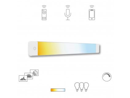 Zápustné smart LED svítidlo Müller-Licht Tint Alba / 13 W / bílá