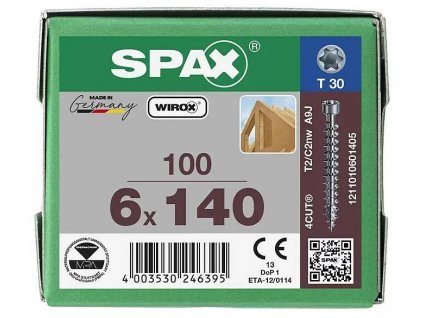 Vrut do dřeva SPAX In Force T-profil plus / 6 x 14 cm / ocel/povrch WIROX / 100 ks