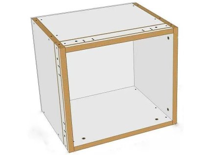 Nástěnný výklenek Knauf S / 40 x 36,2 cm / dřevo / bílá