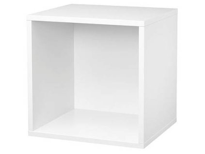 Univerzální police Dolle Click ve tvaru kostky / 37,5 x 37,5 x 32,6 cm / laminát / bílá