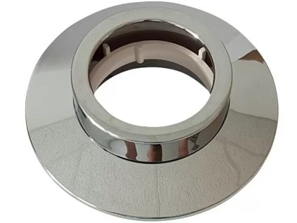 Rozeta / vnější Ø 14 cm / vnitřní Ø 8,5 cm / plast / chrom