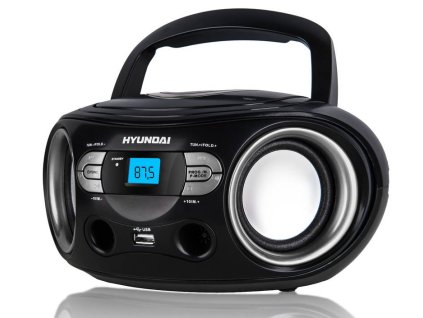 Radiopřijímač s CD Hyundai TRC 533 AU3BS / černá / stříbrná