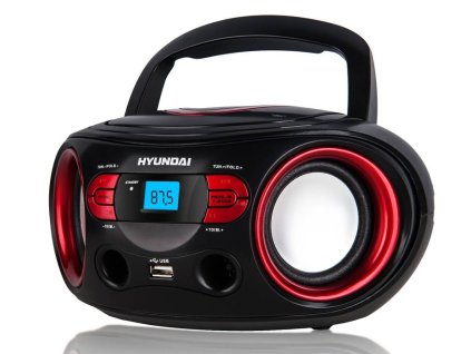 Radiopřijímač s CD Hyundai TRC 533 AU3BR / černá / červená