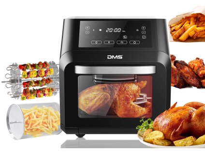 Digitální XXXL horkovzdušná fritéza DMS Germany HF-12 DELUXE 1800 W - 12 litrů, 9 programů