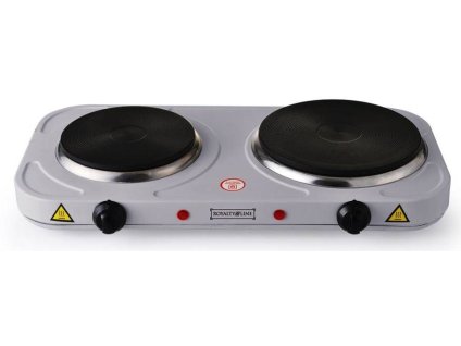 Elektrický dvouplotýnkový vařič Royalty Line DKP-2500.15 - 1000+1500W, Stříbrný