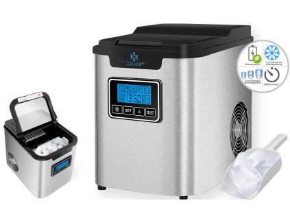 Kesser výrobník ledu / 12-15 kg / 24h / 150 W / stříbrný