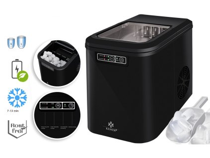 Kesser výrobník ledu / LED displej / 12-15 kg / 24h / 150 W / černý