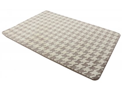 Plyšový koberec 3D 160 x 230 cm - Béžový