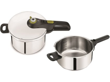 Sada tlakových hrnců Tefal Secure NEO 6 l a 4 l z nerezové oceli