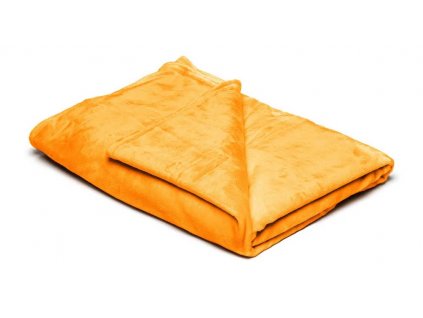 Deka z mikrovlákna / 150 x 200 cm / 300 g/m2 / 100% polyester / žlutá