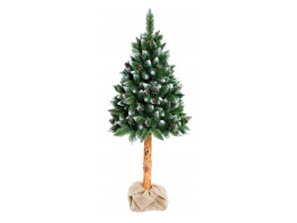 EmaHome - Vánoční stromek/stromeček diamantová borovice na přírodním stonku 160 cm umělý