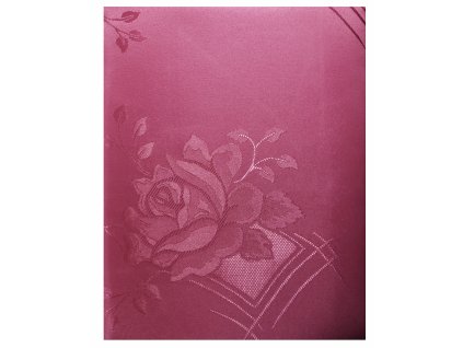 EmaHome - Ubrus s ochranou proti skvrnám 80x80 cm / růžový se vzorem
