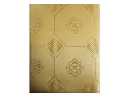 EmaHome - Ubrus s ochranou proti skvrnám 140x220 cm / zlatá se vzorem
