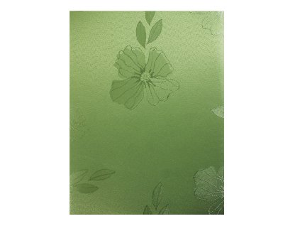 EmaHome - Ubrus s ochranou proti skvrnám 140x220 cm / zelená se vzorem