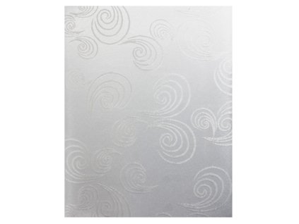 EmaHome - Ubrus s ochranou proti skvrnám 110x140 cm / bílá se vzorem