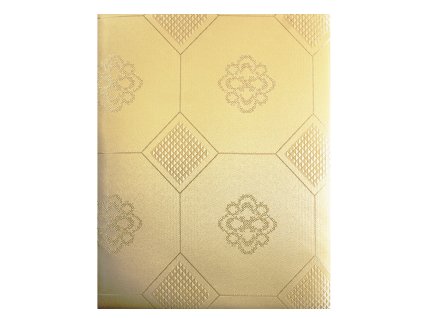 EmaHome - Ubrus s ochranou proti skvrnám 80 x 80 cm / krémová se vzorem