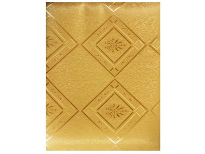 EmaHome - Ubrus s ochranou proti skvrnám 130 x 160 cm / zlatá se vzorem