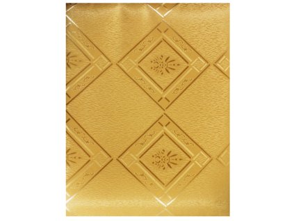 EmaHome - Ubrus s ochranou proti skvrnám 80 x 80 cm / zlatá se vzorem