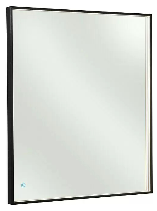 German Nástěnné LED zrcadlo / 31 W / 50 x 80 cm / černá