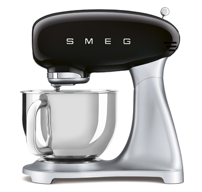 Kuchyňský robot Smeg 50's style SMF02BLEU / 800 W / 4,8 l / černá