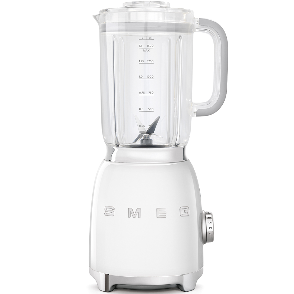 Stolní mixér Smeg 50's style BLF01WHEU / 800 W / 1,5 l / lesklá bílá