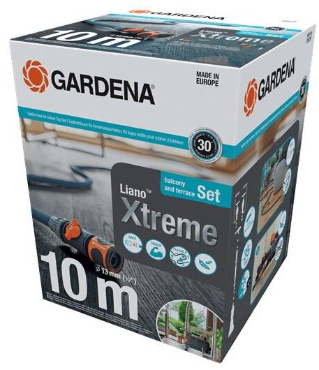 Zahradní textilní hadice Gardena Liano™ Xtreme 18490-20 / 10 m / max. tlak 35 bar / Ø hadice 13 mm / textil / modrá